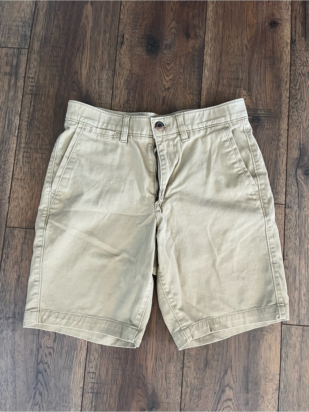 Sonoma Men's Beige Flat-Front Shorts